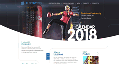 Desktop Screenshot of electrosteel.com